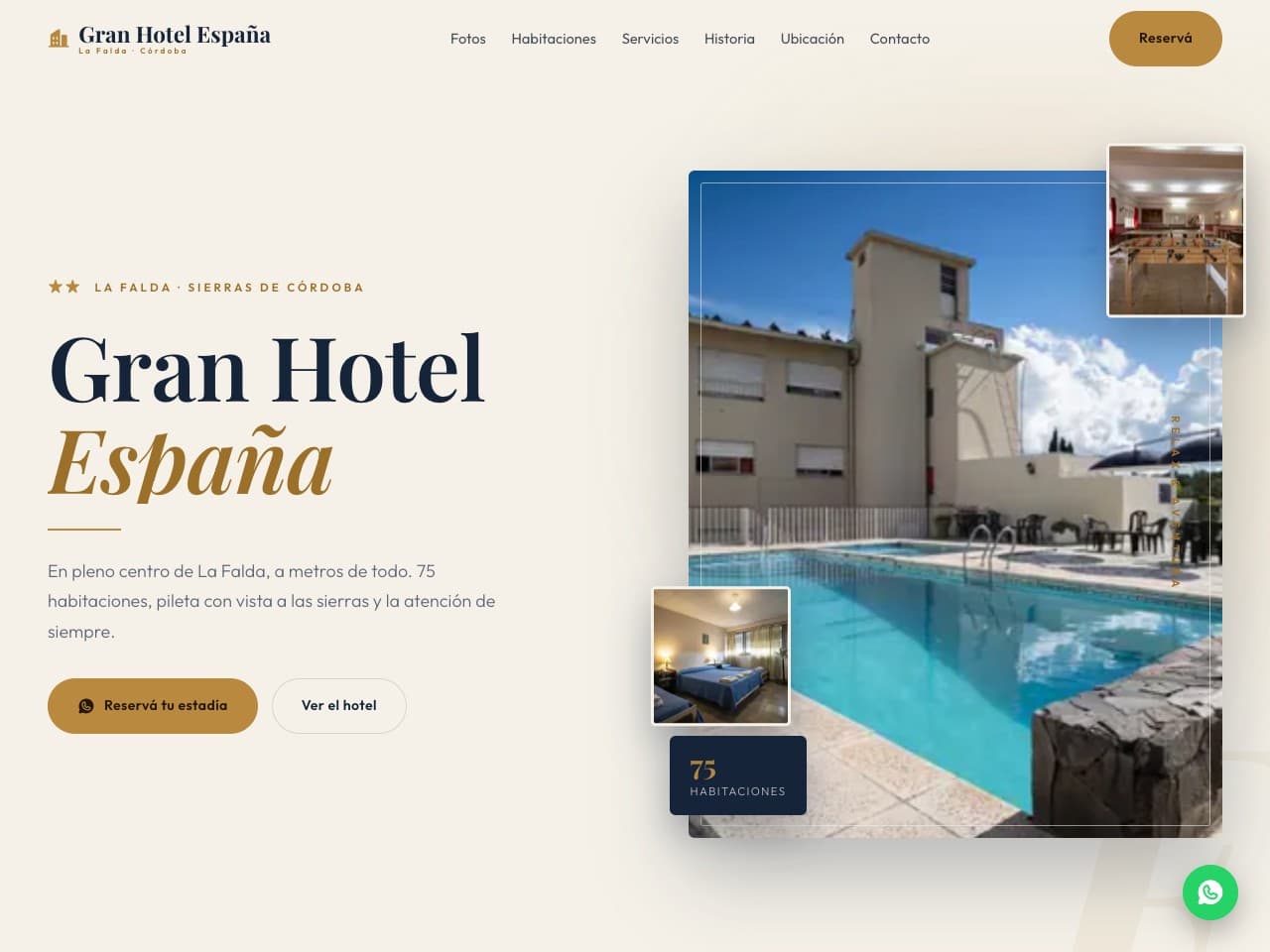 Sitio web de Gran Hotel España